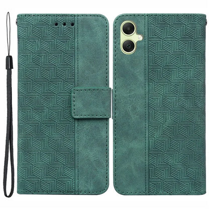 For Samsung Galaxy A05 4G Case Geometry Imprinted Leather Wallet Phone Cover