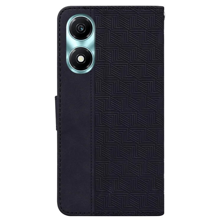 For Honor X5 Plus / Play 40C 5G Leather Case Imprinted Phone Wallet Stand Cover