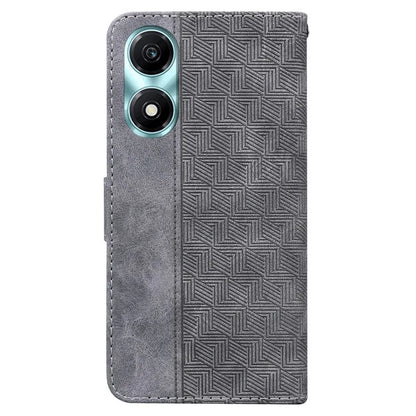 For Honor X5 Plus / Play 40C 5G Leather Case Imprinted Phone Wallet Stand Cover