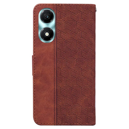 For Honor X5 Plus / Play 40C 5G Leather Case Imprinted Phone Wallet Stand Cover