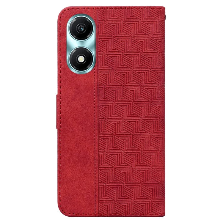 For Honor X5 Plus / Play 40C 5G Leather Case Imprinted Phone Wallet Stand Cover
