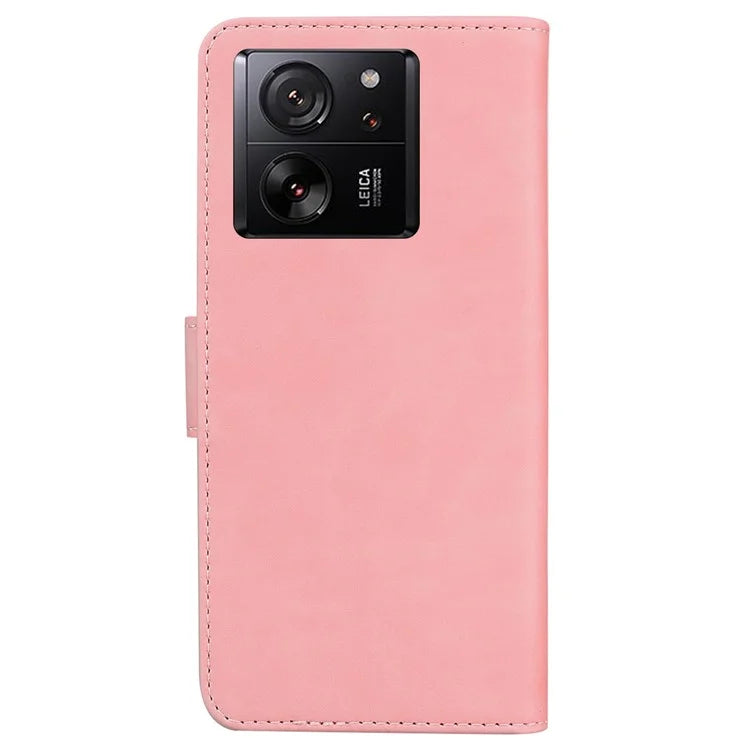 For Xiaomi 13T Pro / 13T / Redmi K60 Ultra Case PU Leather Phone Cover Wallet Solid Color Phone Shell