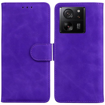 For Xiaomi 13T Pro / 13T / Redmi K60 Ultra Case PU Leather Phone Cover Wallet Solid Color Phone Shell