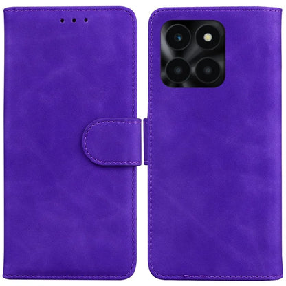 For Honor X6a 4G Case Wallet Phone Cover Solid Color Shockproof PU Leather Shell