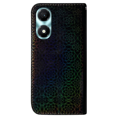 For Honor X5 Plus Anti-Scratch Leather Phone Case Dazzling Flower Pattern Cover