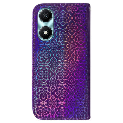 For Honor X5 Plus Anti-Scratch Leather Phone Case Dazzling Flower Pattern Cover