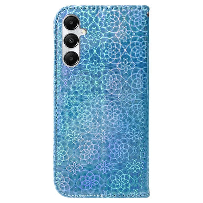 For Samsung Galaxy A05s 4G Mobile Cover Dazzling Flower Pattern PU Leather Case
