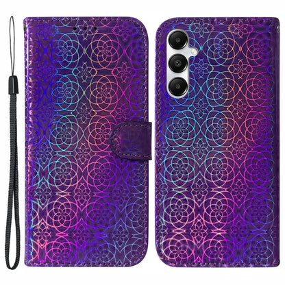 For Samsung Galaxy A05s 4G Mobile Cover Dazzling Flower Pattern PU Leather Case
