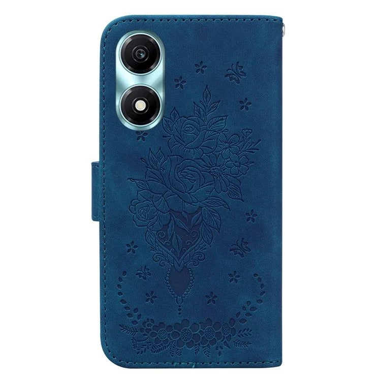 For Honor X5 Plus / Play 40C 5G Case Magnetic PU Leather Imprinted Phone Shell