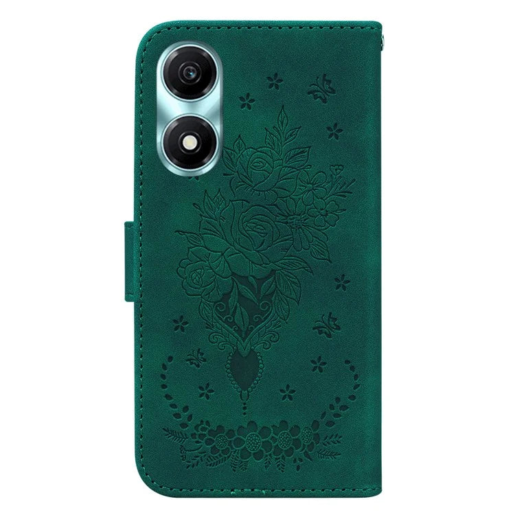 For Honor X5 Plus / Play 40C 5G Case Magnetic PU Leather Imprinted Phone Shell