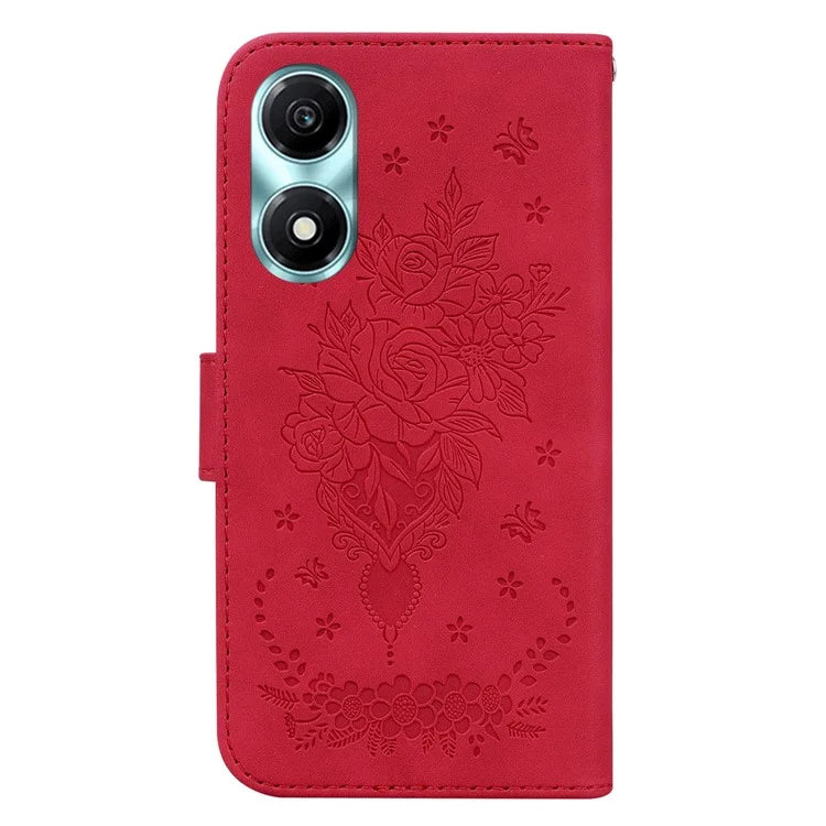 For Honor X5 Plus / Play 40C 5G Case Magnetic PU Leather Imprinted Phone Shell