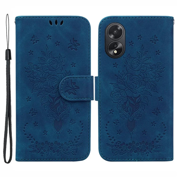 For Oppo A18 4G / A38 4G Case Anti-Scratch PU Leather Phone Cover Protector