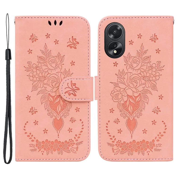 For Oppo A18 4G / A38 4G Case Anti-Scratch PU Leather Phone Cover Protector