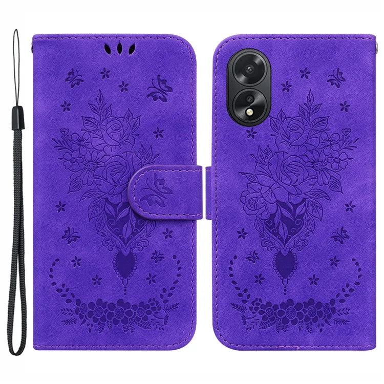 For Oppo A18 4G / A38 4G Case Anti-Scratch PU Leather Phone Cover Protector