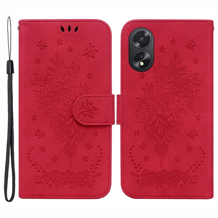 For Oppo A18 4G / A38 4G Case Anti-Scratch PU Leather Phone Cover Protector