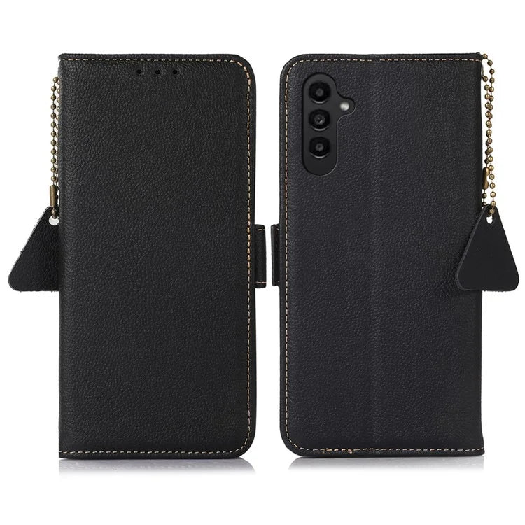 TJ For Samsung Galaxy A15 4G Case RFID Blocking Wallet Stand Phone Cover
