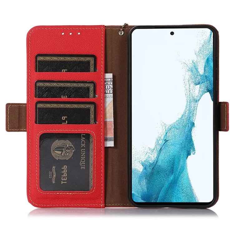 TJ For Samsung Galaxy A15 4G Case RFID Blocking Wallet Stand Phone Cover
