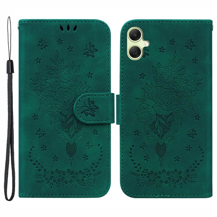 For Samsung Galaxy A05 4G Case PU Leather Magnetic Folio Phone Cover