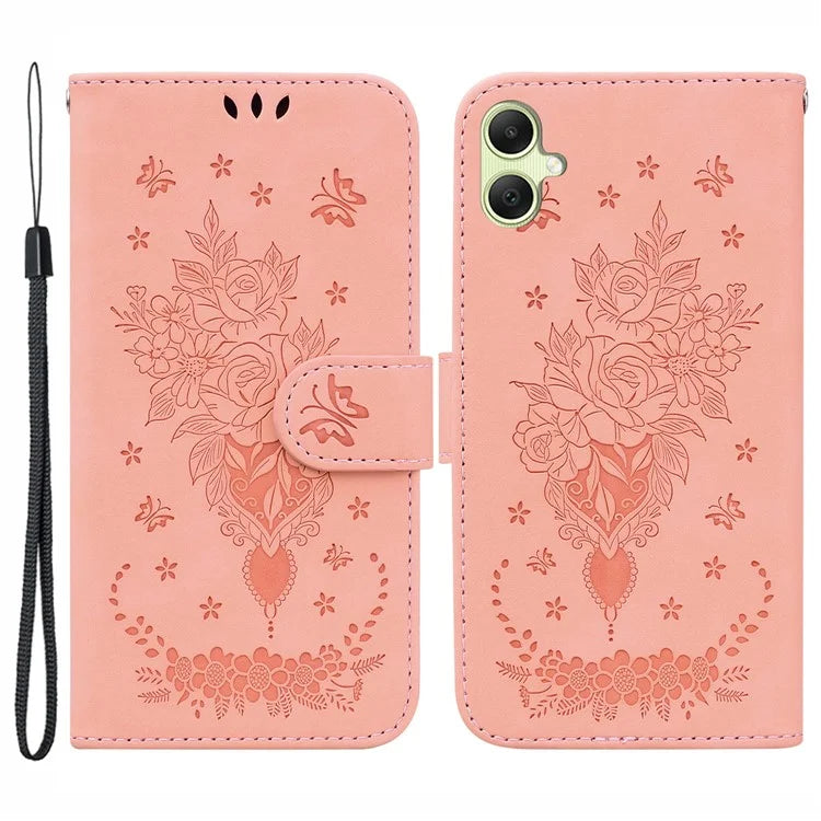 For Samsung Galaxy A05 4G Case PU Leather Magnetic Folio Phone Cover