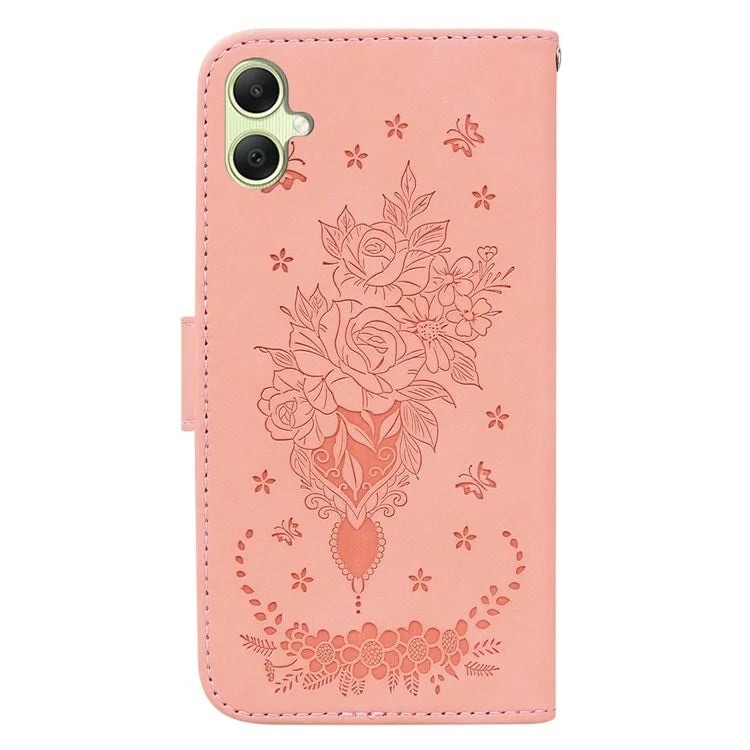 For Samsung Galaxy A05 4G Case PU Leather Magnetic Folio Phone Cover