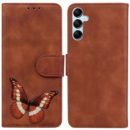For Samsung Galaxy A15 4G Case Skin-touch Leather Butterfly Printing Phone Cover