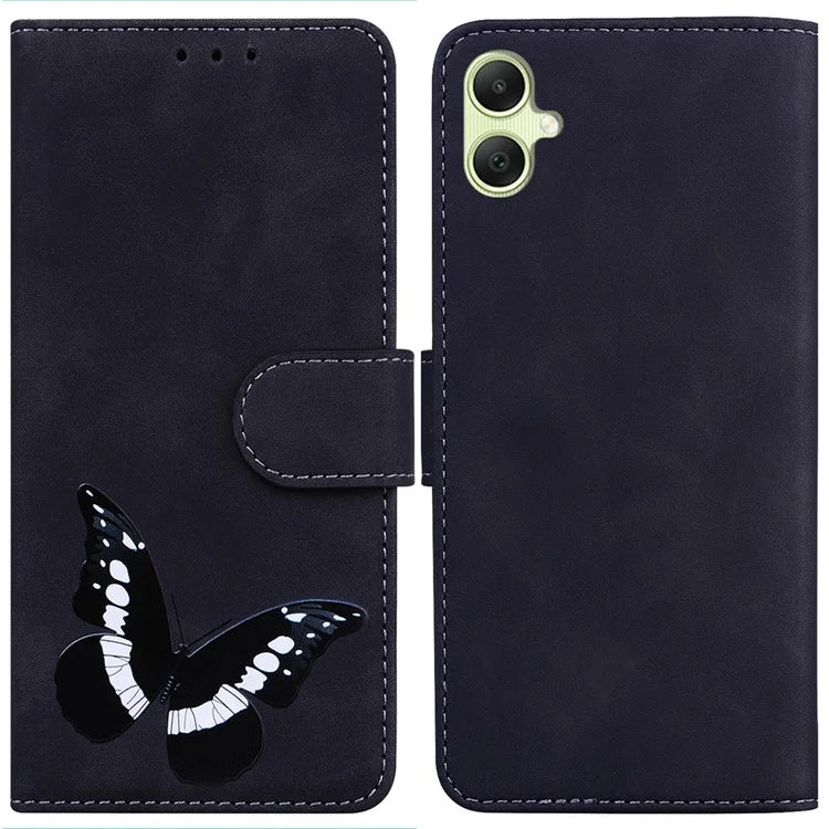 For Samsung Galaxy A05 4G Case Butterfly Printing Flip Folio Leather Phone Cover