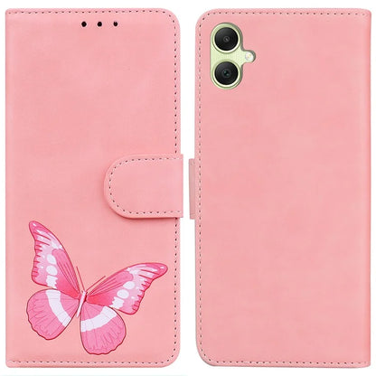 For Samsung Galaxy A05 4G Case Butterfly Printing Flip Folio Leather Phone Cover
