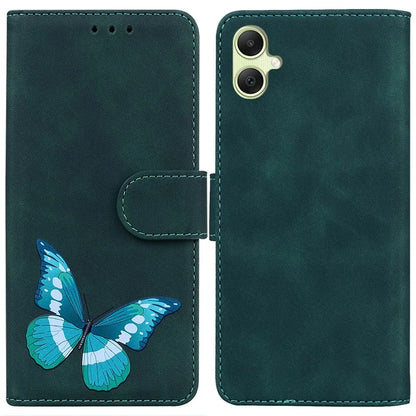 For Samsung Galaxy A05 4G Case Butterfly Printing Flip Folio Leather Phone Cover
