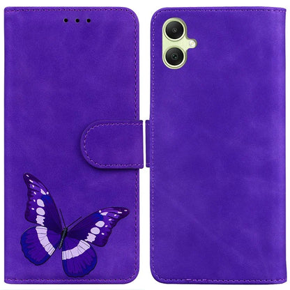 For Samsung Galaxy A05 4G Case Butterfly Printing Flip Folio Leather Phone Cover