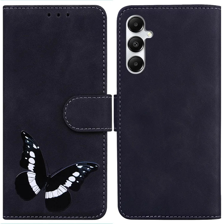 For Samsung Galaxy A05s 4G Case Butterfly Printing Shockproof Protection Leather Phone Cover