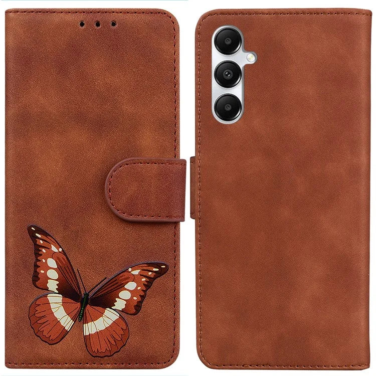 For Samsung Galaxy A05s 4G Case Butterfly Printing Shockproof Protection Leather Phone Cover