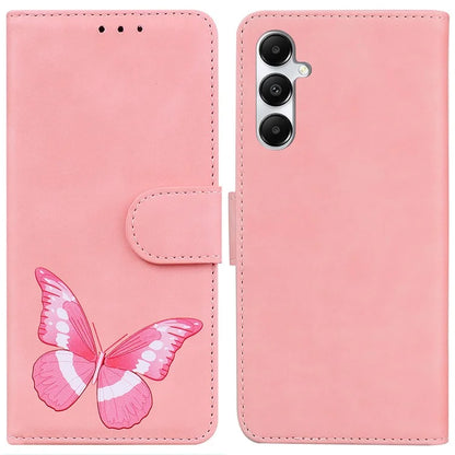 For Samsung Galaxy A05s 4G Case Butterfly Printing Shockproof Protection Leather Phone Cover