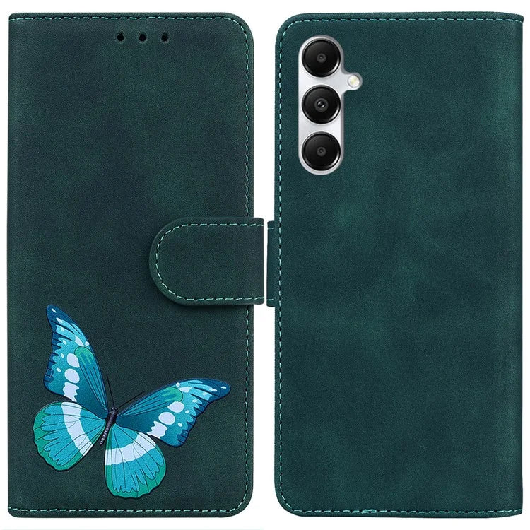 For Samsung Galaxy A05s 4G Case Butterfly Printing Shockproof Protection Leather Phone Cover