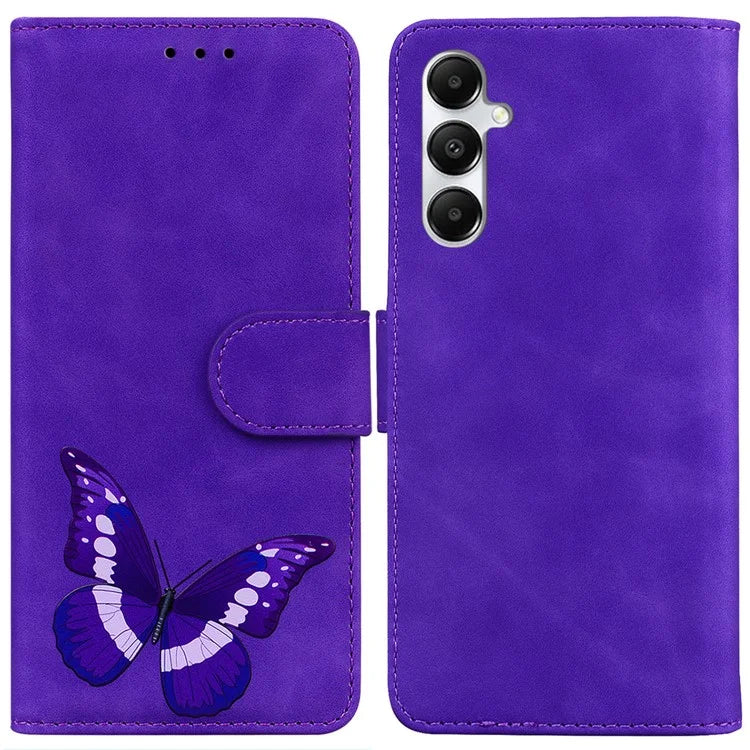 For Samsung Galaxy A05s 4G Case Butterfly Printing Shockproof Protection Leather Phone Cover
