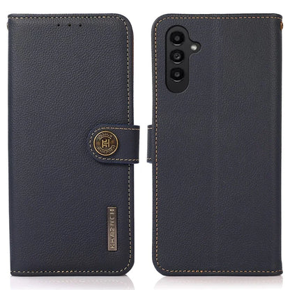 KHAZNEH For Samsung Galaxy S24+ Case Genuine Cow Leather Cell Phone Wallet Cover