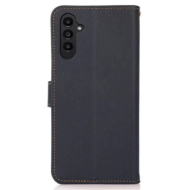 KHAZNEH For Samsung Galaxy S24+ Case Genuine Cow Leather Cell Phone Wallet Cover