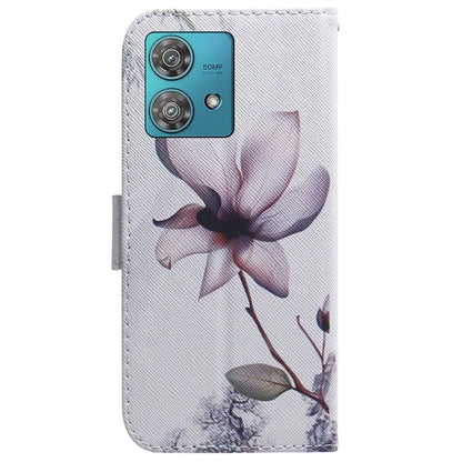 For Motorola Edge 40 Neo 5G Case Pattern Printing Folio PU Leather Phone Cover