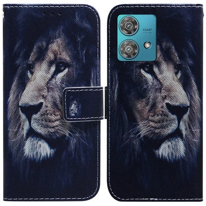 For Motorola Edge 40 Neo 5G Case Pattern Printing Folio PU Leather Phone Cover