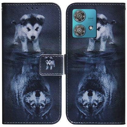 For Motorola Edge 40 Neo 5G Case Pattern Printing Folio PU Leather Phone Cover
