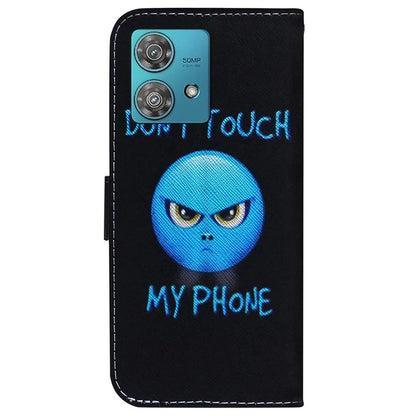 For Motorola Edge 40 Neo 5G Case Pattern Printing Folio PU Leather Phone Cover