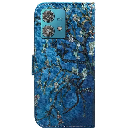 For Motorola Edge 40 Neo 5G Case Pattern Printing Folio PU Leather Phone Cover