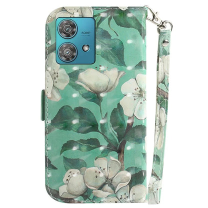 For Motorola Edge 40 Neo 5G Case PU Leather Wallet Pattern Printing Phone Cover