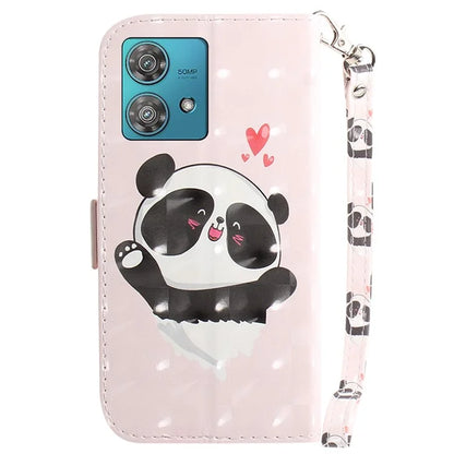 For Motorola Edge 40 Neo 5G Case PU Leather Wallet Pattern Printing Phone Cover