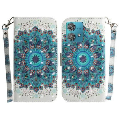 For Motorola Edge 40 Neo 5G Case PU Leather Wallet Pattern Printing Phone Cover