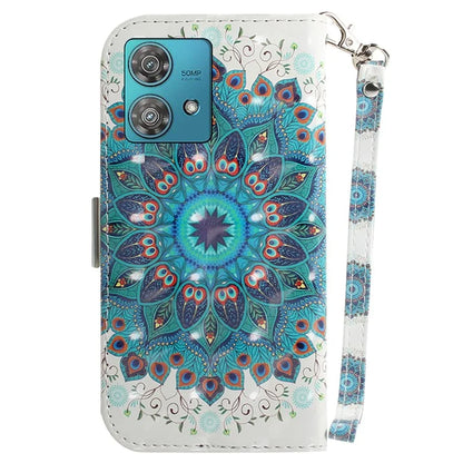 For Motorola Edge 40 Neo 5G Case PU Leather Wallet Pattern Printing Phone Cover