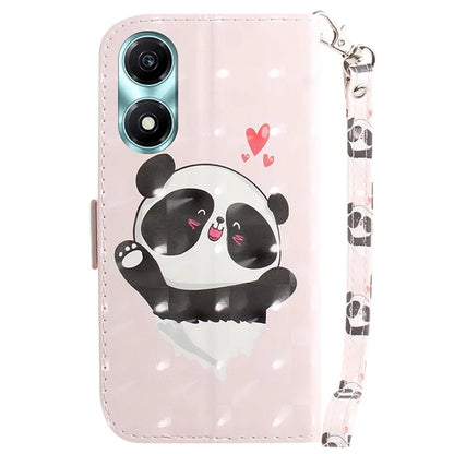 For Honor X5 Plus / Play 40C 5G Case PU Leather Magnetic Closure 3D Pattern Phone Cover