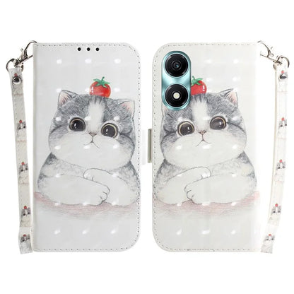 For Honor X5 Plus / Play 40C 5G Case PU Leather Magnetic Closure 3D Pattern Phone Cover