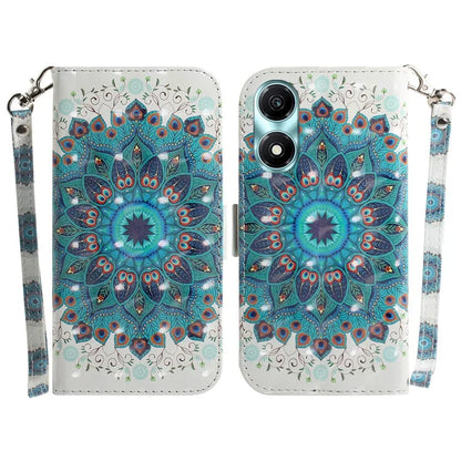 For Honor X5 Plus / Play 40C 5G Case PU Leather Magnetic Closure 3D Pattern Phone Cover