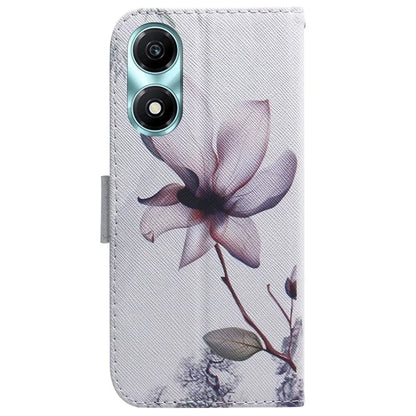 For Honor X5 Plus / Play 40C 5G Case PU Leather Pattern Printing Shockproof Phone Cover