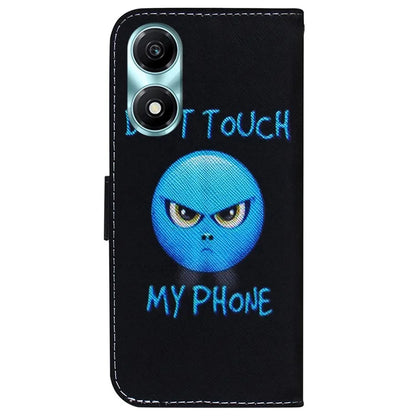 For Honor X5 Plus / Play 40C 5G Case PU Leather Pattern Printing Shockproof Phone Cover